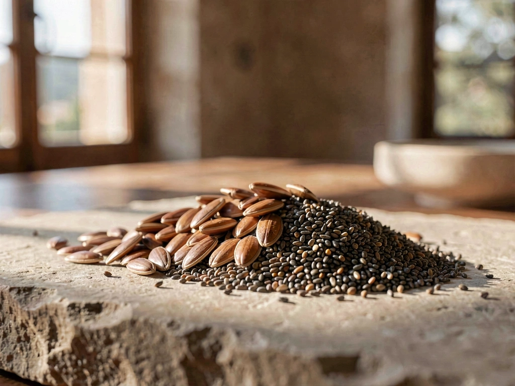 Semillas y fibra natural