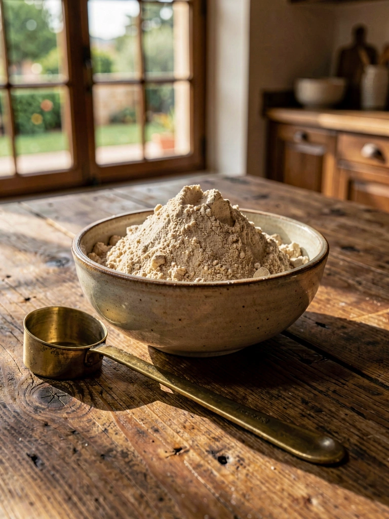 Ingredientes naturales y herramientas de precisión